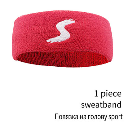 SKDK 1vnt Elastinė poliesterio medvilninė prakaito juostelė Joga bėgimo sportinė juosta galvos juosta plaukų juosta galvos prakaito juosta Sporto sauga
