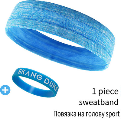 SKDK 1vnt Elastinė poliesterio medvilninė prakaito juostelė Joga bėgimo sportinė juosta galvos juosta plaukų juosta galvos prakaito juosta Sporto sauga