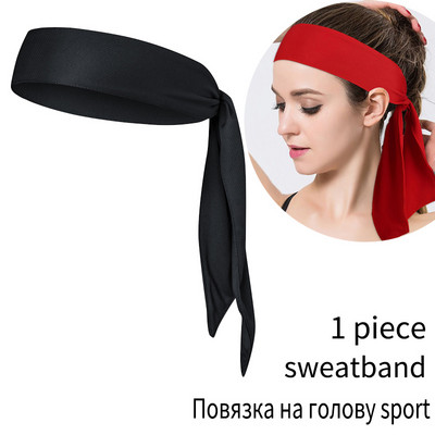 SKDK 1vnt Elastinė poliesterio medvilninė prakaito juostelė Joga bėgimo sportinė juosta galvos juosta plaukų juosta galvos prakaito juosta Sporto sauga