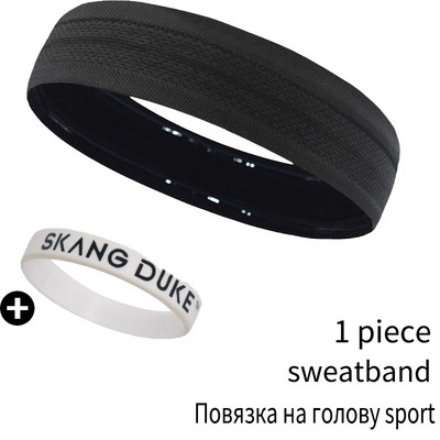 SKDK 1vnt Elastinė poliesterio medvilninė prakaito juostelė Joga bėgimo sportinė juosta galvos juosta plaukų juosta galvos prakaito juosta Sporto sauga
