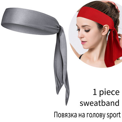 SKDK 1vnt Elastinė poliesterio medvilninė prakaito juostelė Joga bėgimo sportinė juosta galvos juosta plaukų juosta galvos prakaito juosta Sporto sauga