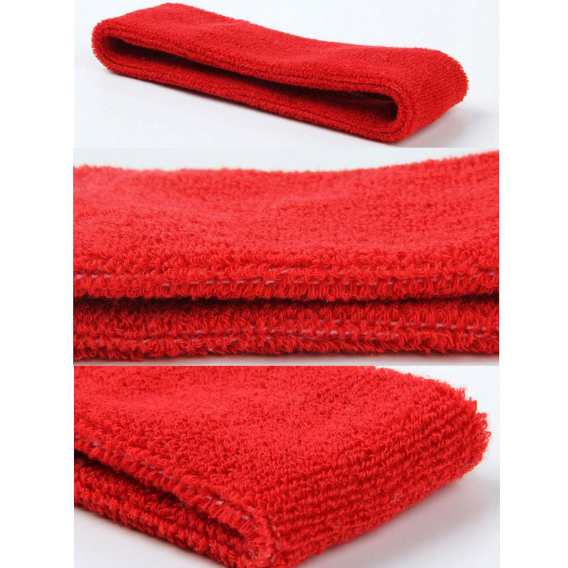 SKDK 1vnt Elastinė poliesterio medvilninė prakaito juostelė Joga bėgimo sportinė juosta galvos juosta plaukų juosta galvos prakaito juosta Sporto sauga