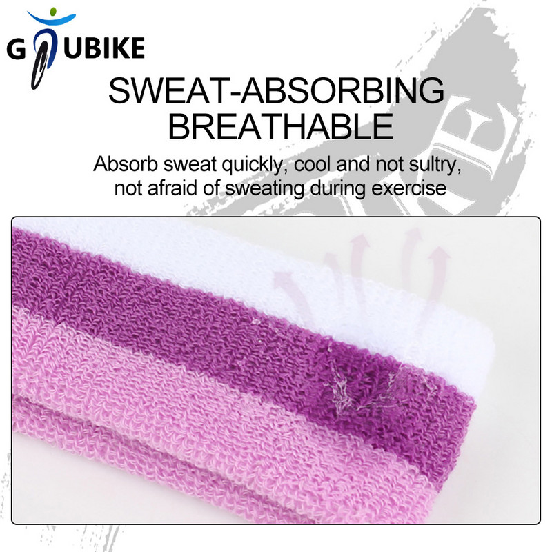 GTUBIKE Sportska pamučna rastezljiva znojnica Traka za glavu Muškarci Žene Joga Traka za kosu Teretana Fitnes Košarka Biciklizam Elastična traka za ručnik