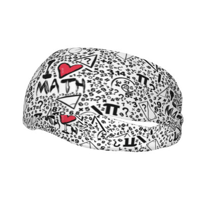 Imádom a matematikai egyenleteket izzadságszalag Stretch kerékpár kerékpározás izzadság fejpántok fejfedők rejtélyes fej izzadságkötés jóga izzadság lemosópánt