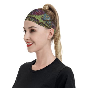 Yayoi Kusama Sweatbands Sweat Headbands Headwear Abstract Polka Pop Aesthetic Head Sweat Bandage Gym Fitness Hair Sweat Band