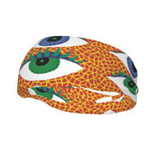 Dviejų akių „Yayoi Kusama“ prakaito galvos apdangalas „Polka“ estetinės plaukų juostos Lauko sportinė prakaito juosta Sportinė sauga moterims