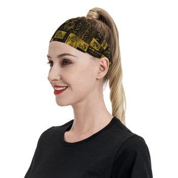 Αιγυπτιακή Αίγυπτος Pharaoh Ethnic Ancient Sweatbands Φαρδιά αθλητική ιδρώτα Headband Αντιολισθητικός επίδεσμος μαλλιών Jogging Hairband γιόγκα