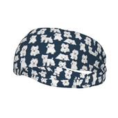 Westie Treniruotės Prakaito juostelės Vakarų Škotijos terjeras Šuo šuniukas Prakaito galvos juostos Sporto salė Fitnesas Joga Plaukų Tvarsčiai Galvos apdangalai Plaukų Turbanas