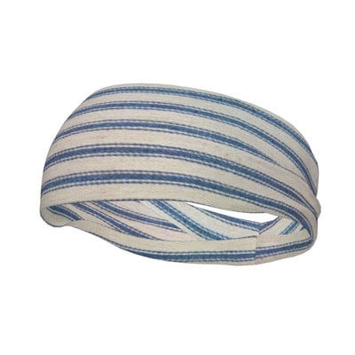 Sinised puuvillased märgitriibud Naiste meeste higipael Peapael Stretch rattajooga juuksepael Peakatted