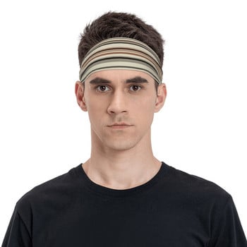 Ουδέτερες πολύχρωμες ρίγες Sweatbands Stretch Running Sweat Headbands for Unisex Headwrap Head Sweat Bandage Sweat Wash Bands