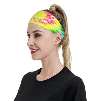 Abstract Swirl Background Tie Headband Head Sweat Μπάντες μαλλιών Fitness Sports Yoga Sweatband Αθλητική ασφάλεια για γυναίκες Άνδρες