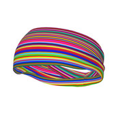 Stripes Multi Sweat Headband Headwrap Πολύχρωμο κορδόνι για τα μαλλιά Outdoor Sport Sweatband Sports Safety for Women Men
