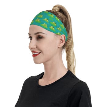 Frog Animal Men Sweatband Headband Elasticity Tennis Gym Κορδόνι μαλλιών Anime Manga Headwear