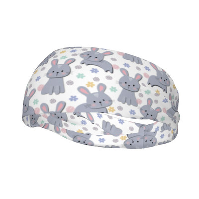 Triušio modelio prakaito juosta, skirta unisex galvos apdangalams Mieli gyvūno galvos prakaito tvarsčiai treniruoklių salė Fitneso jogos prakaito prausimosi juostos