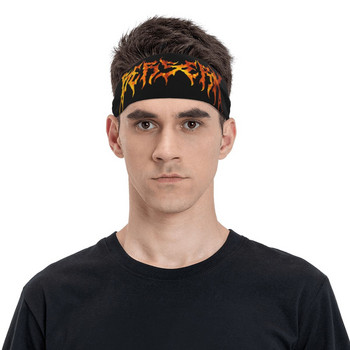 Berserk Dark Headband Sweat Επίδεσμος Ιαπωνικό Anime Υπερμεγέθη κορδέλα μαλλιών Yoga Running Sweatband Αθλητική ασφάλεια για γυναίκες