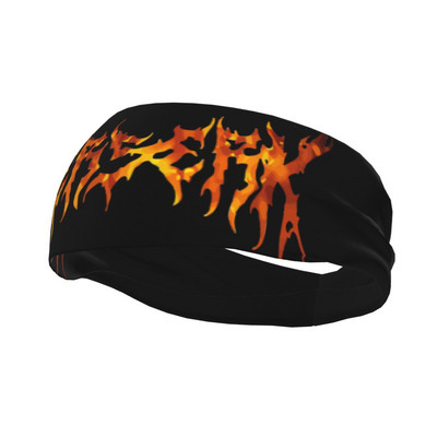 „Berserk“ tamsios galvos juostos prakaito tvarsliava Japonijos anime negabaritinių plaukų juosta Jogos bėgimo juostelė, sportinė sauga moterims