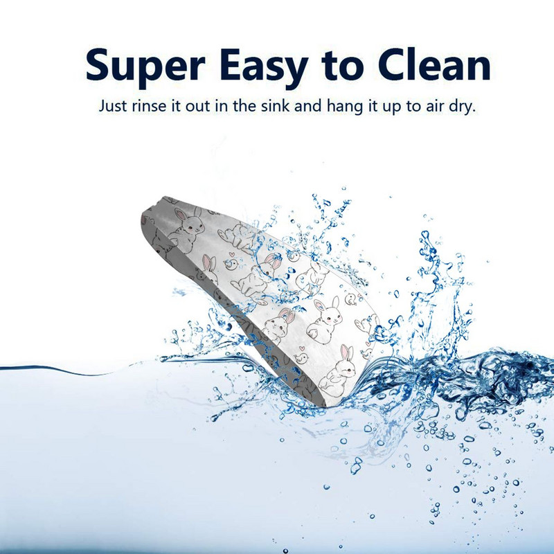 Rabbit White vyrų prakaito juosta, elastinga treniruotė Tenisas Fitnesas plaukų juosta gyvūnų tvarstis