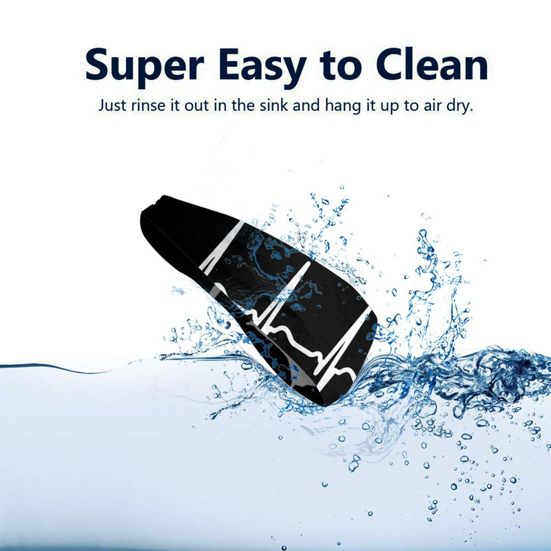 Heartbeat Doberman Cool Prakaito juostelės Ištemptos bėgimo prakaito galvos juostos Neslystančios šunų plaukų tvarsčiai Sporto salė Fitneso Joga Plaukų Prakaito juostos