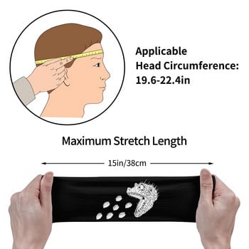 Kaiman Eating Gyozas Dorohedoro Sweatband Athletic Sweat Headbands for Unisex Headwear Hair Bandage Fitness Yoga Sweat Wash Band