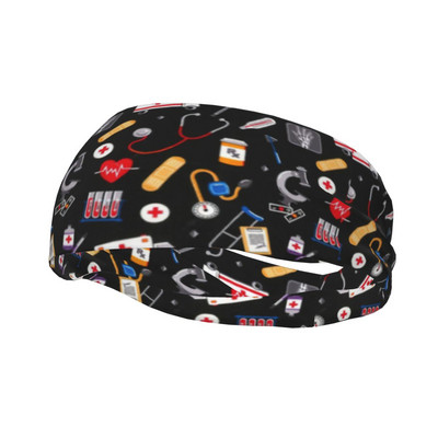 Mieli medicininiai reikmenys Prakaito juostelė treniruotėms Moterims Vyrai Slaugytoja Minkšta galvos juosta Sporto salė Fitneso Plaukų Tvarsčiai Galvos apdangalai Prakaito skalbimo juostos