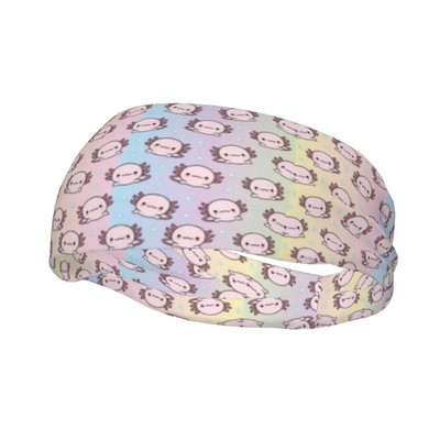 Miela Axolotl sportinė galvos juosta Salamander Animal Hair juosta dviračių jogos prakaito juosta Sportinė sauga moterims