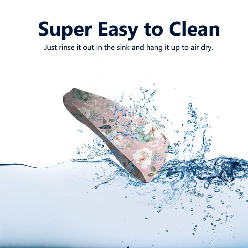 Rožinės gėlės Moterų vyrų prakaito juosta Galvos juostelė Stretch Dviračiu Bėgimo plaukų juosta gėlių tvarstis