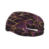 Plum Gold Stone Sportska traka za glavu Pokrivala za glavu Retro nodic geometrijska gumica za kosu Traka za trčanje Sportska sigurnost za žene i muškarce