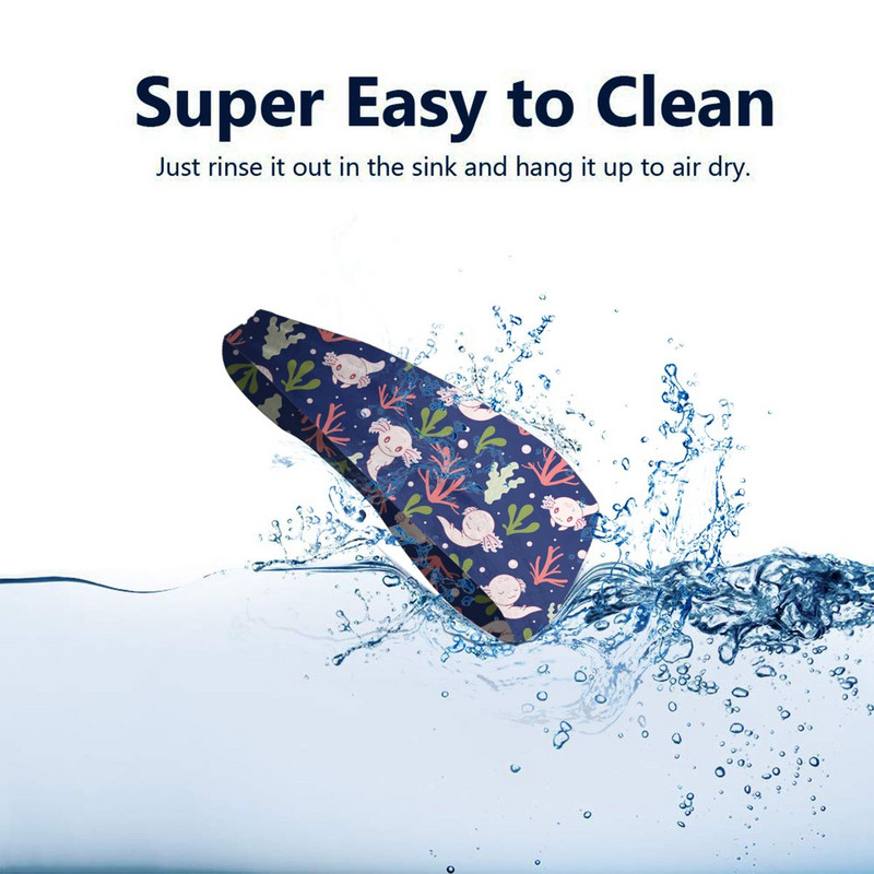 Miela Axolotl moteriška prakaito juosta Sportinė galvos juosta, elastinga teniso sporto salės plaukų juostelės žuvų vandens gyvūnų galvos apdangalas