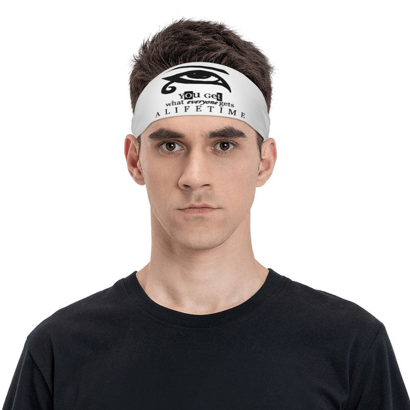Elastická čelenka na cvičenie, tenis, fitness, vlasy, páska na hlavu, celoživotná smrť, Sandman, komiksy, ženy a muži