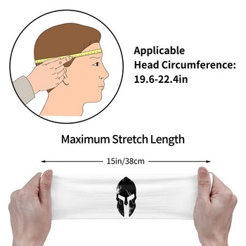 Spartan Helmet 300 Warrior Sweat Headband Bandage Sparta Hair band Tennis Gym Sweatband Sports Safety for Women Men