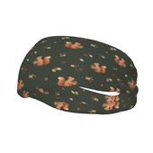 Joyful Funny Squirrel Workout Prakaito juostos moterims Vyrams Gyvūnų prakaito galvos juostelė Gym Fitness Plaukų tvarsčiai Galvos apvyniojami plaukams prakaito juosta