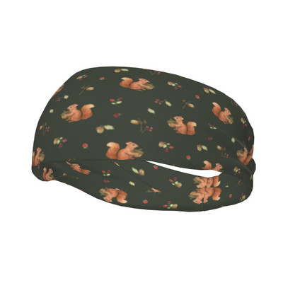 Joyful Funny Squirrel Workout Prakaito juostos moterims Vyrams Gyvūnų prakaito galvos juostelė Gym Fitness Plaukų tvarsčiai Galvos apvyniojami plaukams prakaito juosta