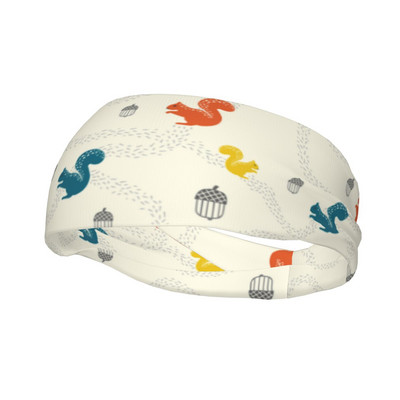 Värviline rõõmus naljakas Orava peapael Side Juuksepael Fitness Sörkimine Tennis Jooga Jõusaal Higipael Spordiohutus meestele