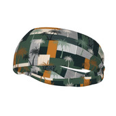 Havajų stiliaus lapų sportinė galvos juosta plaukų juosta Joga bėgimo prakaito juosta Sportinė sauga moterims, vyrams