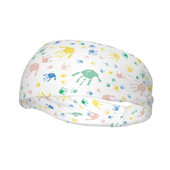 Αστεία εκτύπωση χεριών κινουμένων σχεδίων Γυναικεία ανδρική μπάντα κεφαλής Ελαστική γυμναστική Αθλητική γιόγκα Κορδέλα μαλλιών ιδρώτα επίδεσμος