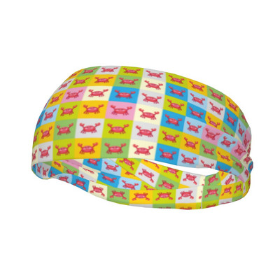 Mieli spalvingi krabai, moteriški, vyriški, sportiniai galvos apdangalai, neslystantys dviračių jogos plaukų juostelės.