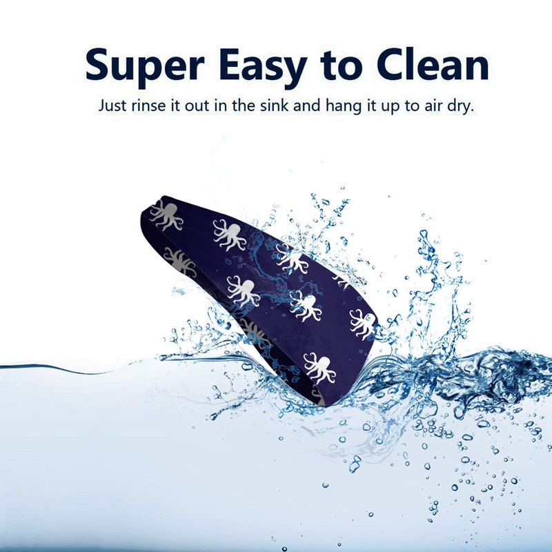 Octopus Sea Animal Sport Bentiță Crăciun pentru păr Benzi pentru sport în aer liber Banda de transpirație Siguranță sportivă pentru femei