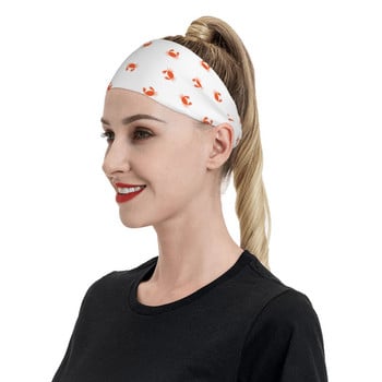 Ζώο κεφαλής Crab Sea Animal Sweatband Μαλακό Running Sweat Headband for Unisex Headwear Επιδέσμους μαλλιών Jogging Yoga Hairband