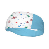Octopus Sea Animal Bike Cycling Sweatbands Ελαστική ιδρώτα Headbands Γιόγκα βόλεϊ Head Sweat Επίδεσμος Headwrap Hair Sweat Bands