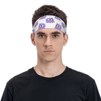 Cute White Bird Eagle Sport Safety Sweatband Anime Sweat Headband Yoga Volleyball Head Sweat Bandage Αντιολισθητικός ιδρώτας για τα μαλλιά