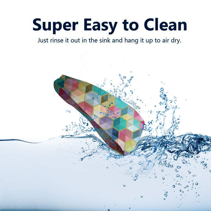 Šešiakampė spalvinga moteriška vyriška prakaito juosta, elastinga sportinė plaukų juosta Vaivorykštės geometrinis menas galvos apdangalas Sporto sauga