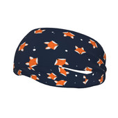 Fox Sweatband Stretch bėgimo prakaito galvos juostos, skirtos Unisex neslystančios gyvūnų plaukų tvarsčiai Sporto salės fitneso jogos prakaito prausimosi juosta