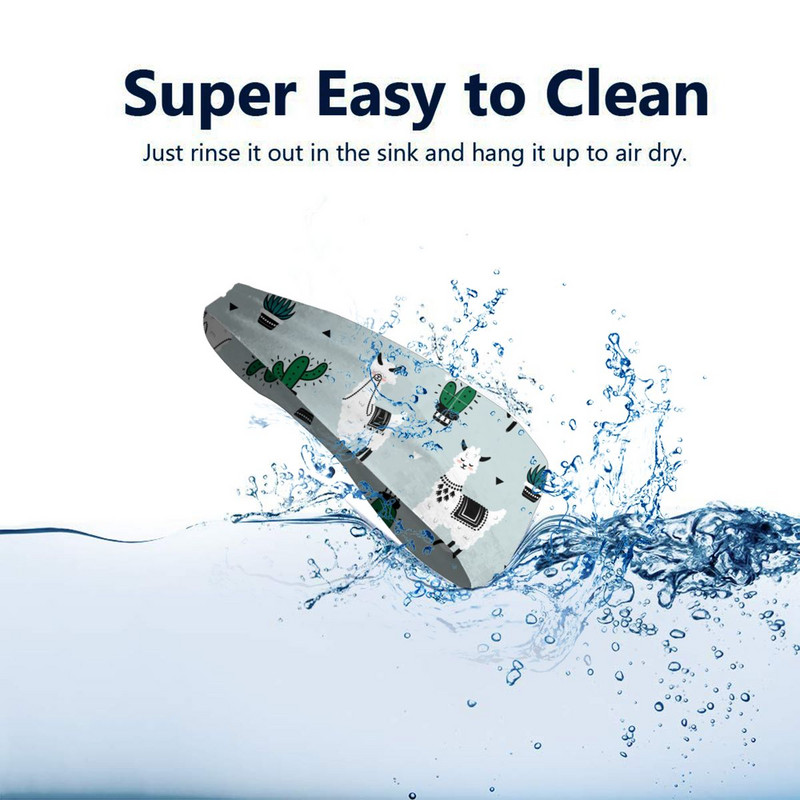 Drăguț alb desen animat alpaca bărbați bandă transpirație bandă elastică elastică antrenament tenis fitness benzi de păr bandaj