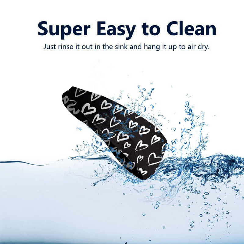 Hearts Ink Bandă pentru sport Bandaj pentru transpirație Banda de păr Banda pentru transpirație pentru alergare Yoga Siguranță sportivă pentru femei