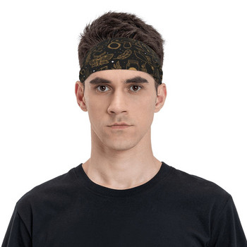 Мистична и окултна ръчна магическа лента за глава Лента за коса Колоездене Йога лента за пот Спортна безопасност за мъже