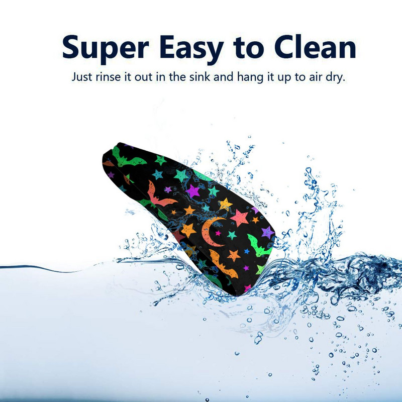 Bats Moon And Stars Sportska traka za glavu Bandage Traka za kosu Fitness Sports Yoga Traka za znojenje Sportska sigurnost za muškarce