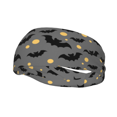 Black Bats Yellow Moons higipaelad laiad sportlikud peapaelad Unisex peakatetele.