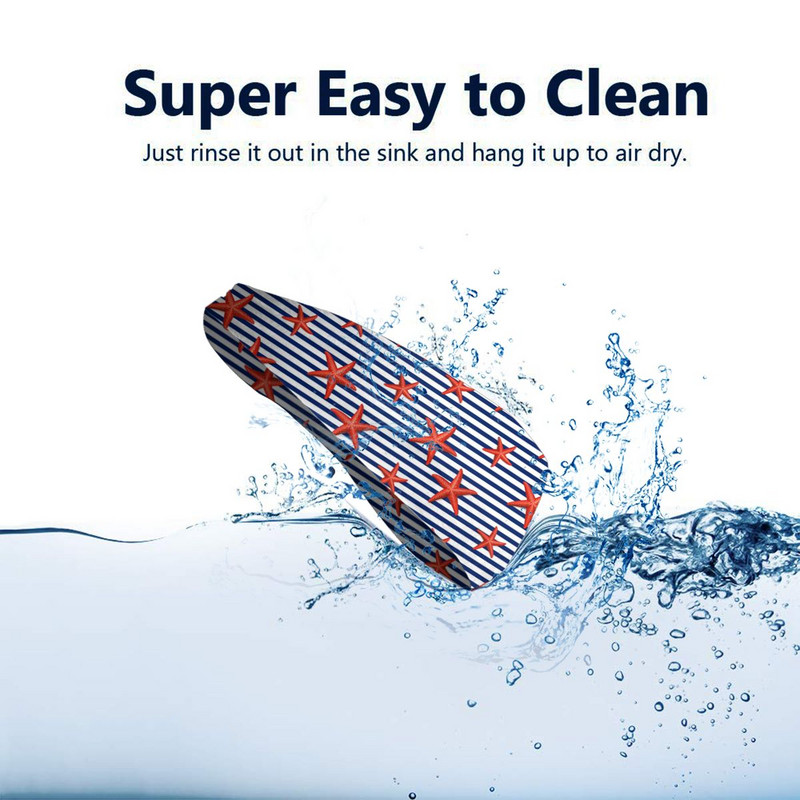 Sea Stars Starfish Nautical Prakaito juosta Plati Atletiška galvos juosta nuo galvos prakaito tvarsčiai Teniso sporto salė Fitneso Plaukų prakaito juostos