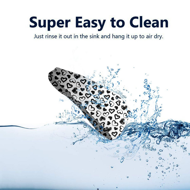 Valentino dienos širdies raštas moterų prakaito juostelė sportinė galvos juosta, elastinga bėgimo krepšinio bėgimo plaukų juostelės prakaito tvarsčiai