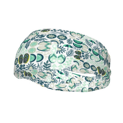 Nyári papucsok izzadságpánt Stretch Sport Biztonság izzadság fejpántok Fejfedők Fej izzasztó kötések Edzőterem Fitness Jóga Haj izzasztó szalagok